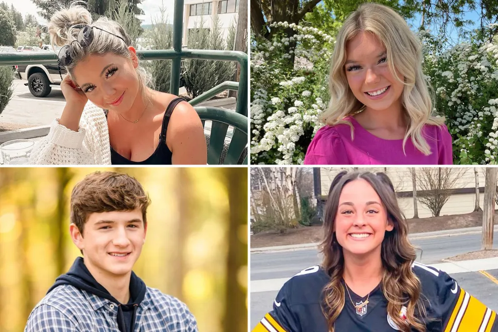 Collage of photos of Kaylee Goncalves, Madison Mogen, Ethan Chapin, and Xana Kernodle.