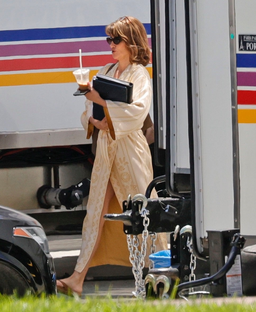 Penelope Cruz on the set of