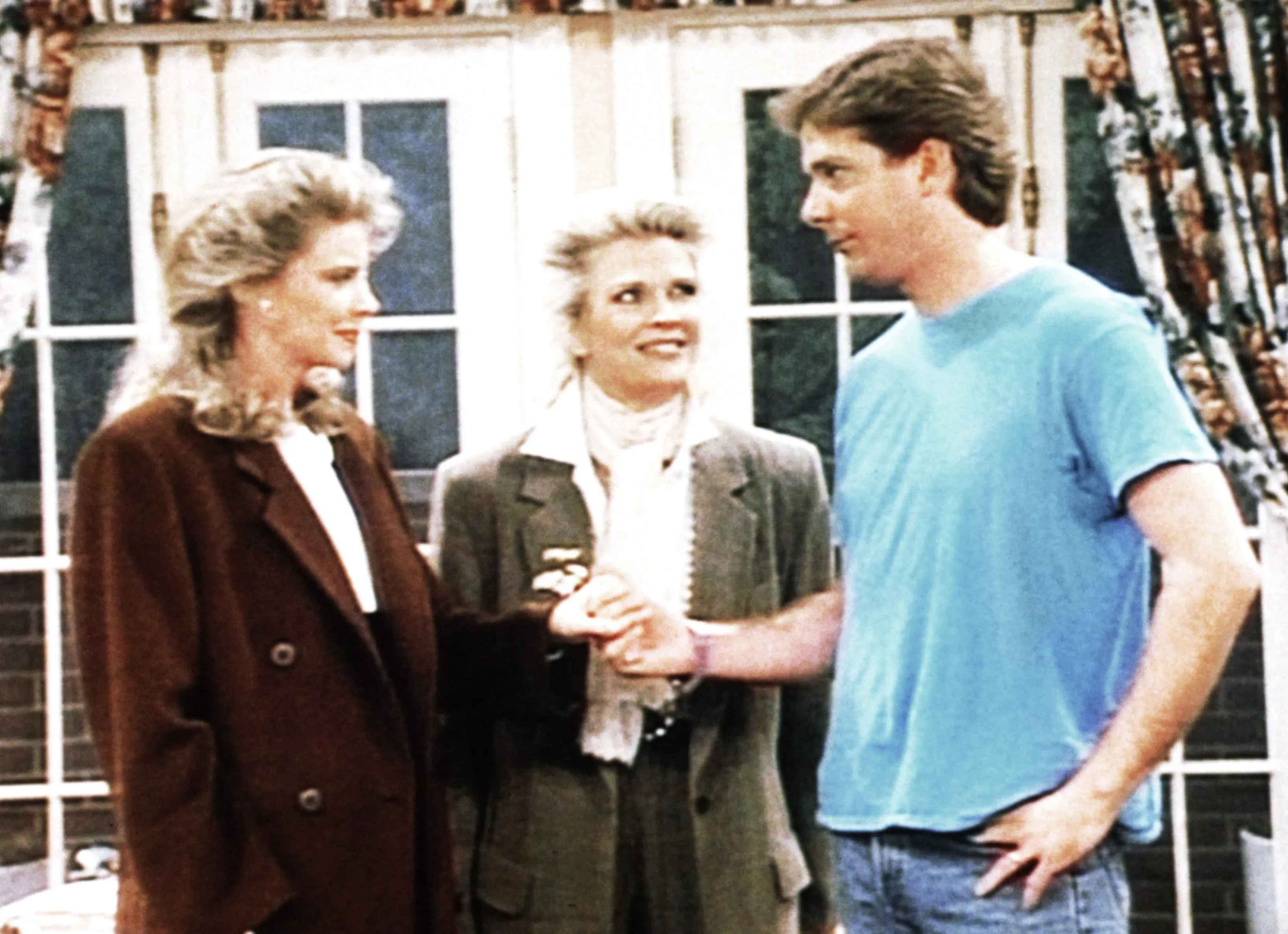Faith Ford, Candice Bergen, and Scott Bryce from the TV show 