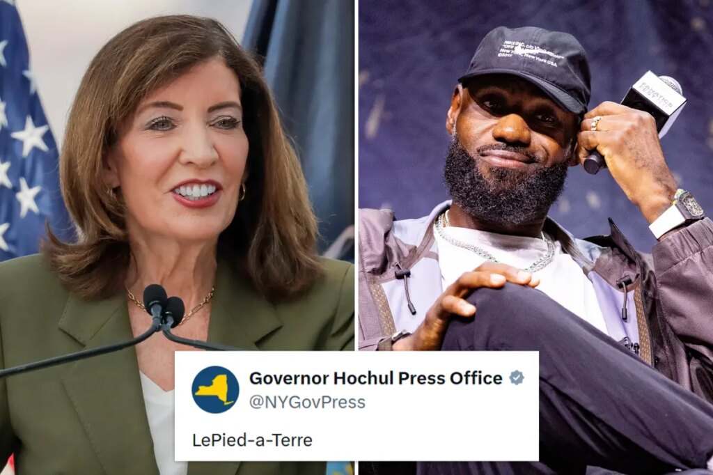 Hochul’s team salivates over chance to tax LeBron James in cringey social post —  but they may have spoken too soon