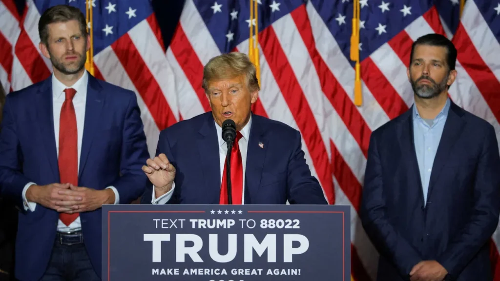 Don Jr. and Eric Trump are profiting from their father’s policies: report