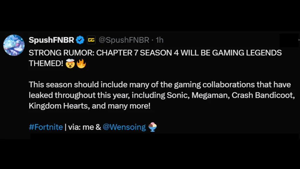 Fortnite Chapter 7 Season 4 Collab Leaks