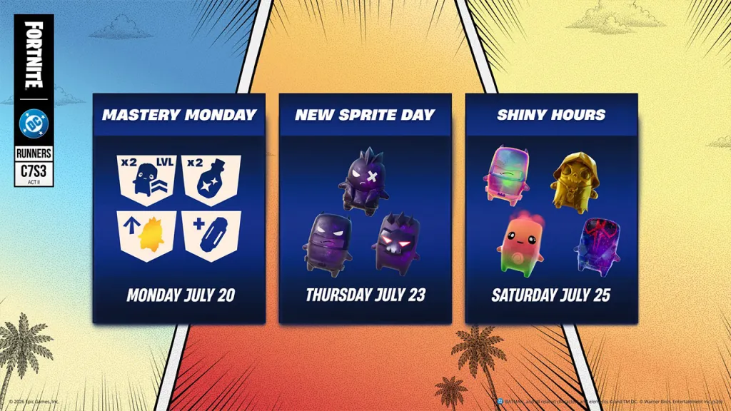 Fortnite Mastery Monday Schedule
