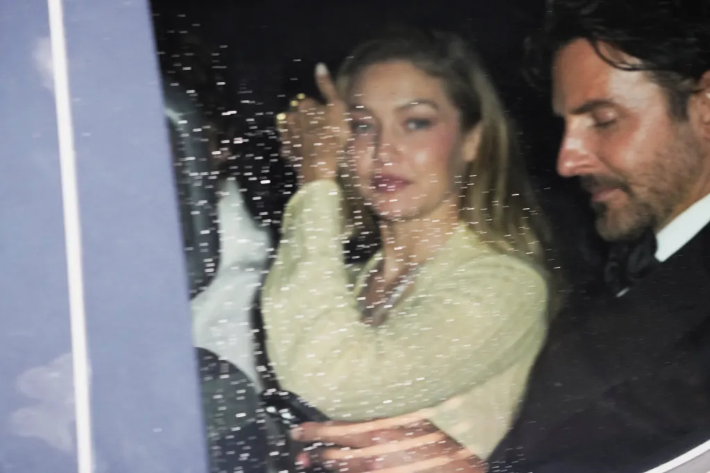 Gigi Hadid and Bradley Cooper depart Madison Square Garden.