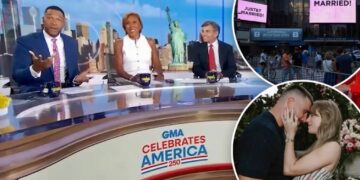 ‘GMA’ co-hosts divulge sweet detail from Taylor Swift and Travis Kelce’s vows after attending ‘intimate’ wedding