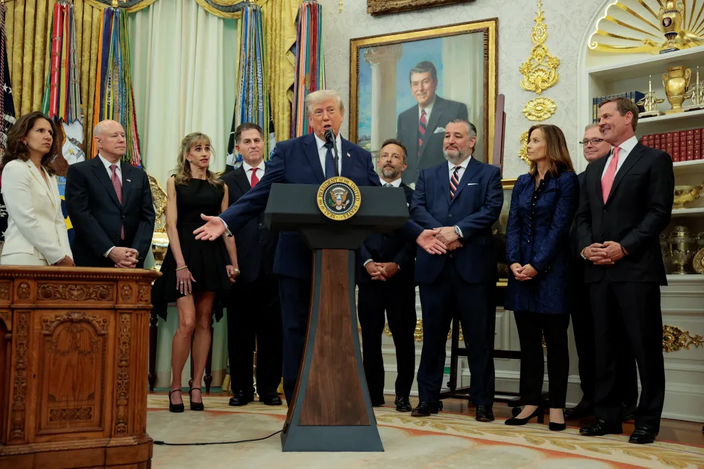 President Trump called Michael and Susan Dell