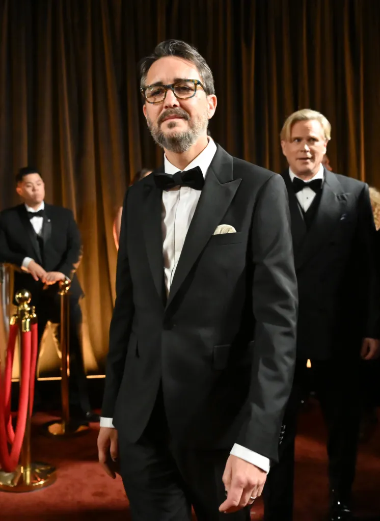 Wil Wheaton poses backstage at the Oscars.