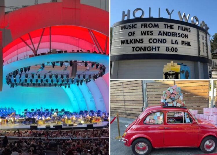 Inside the Hollywood Bowl’s whimsical Wes Anderson takeover