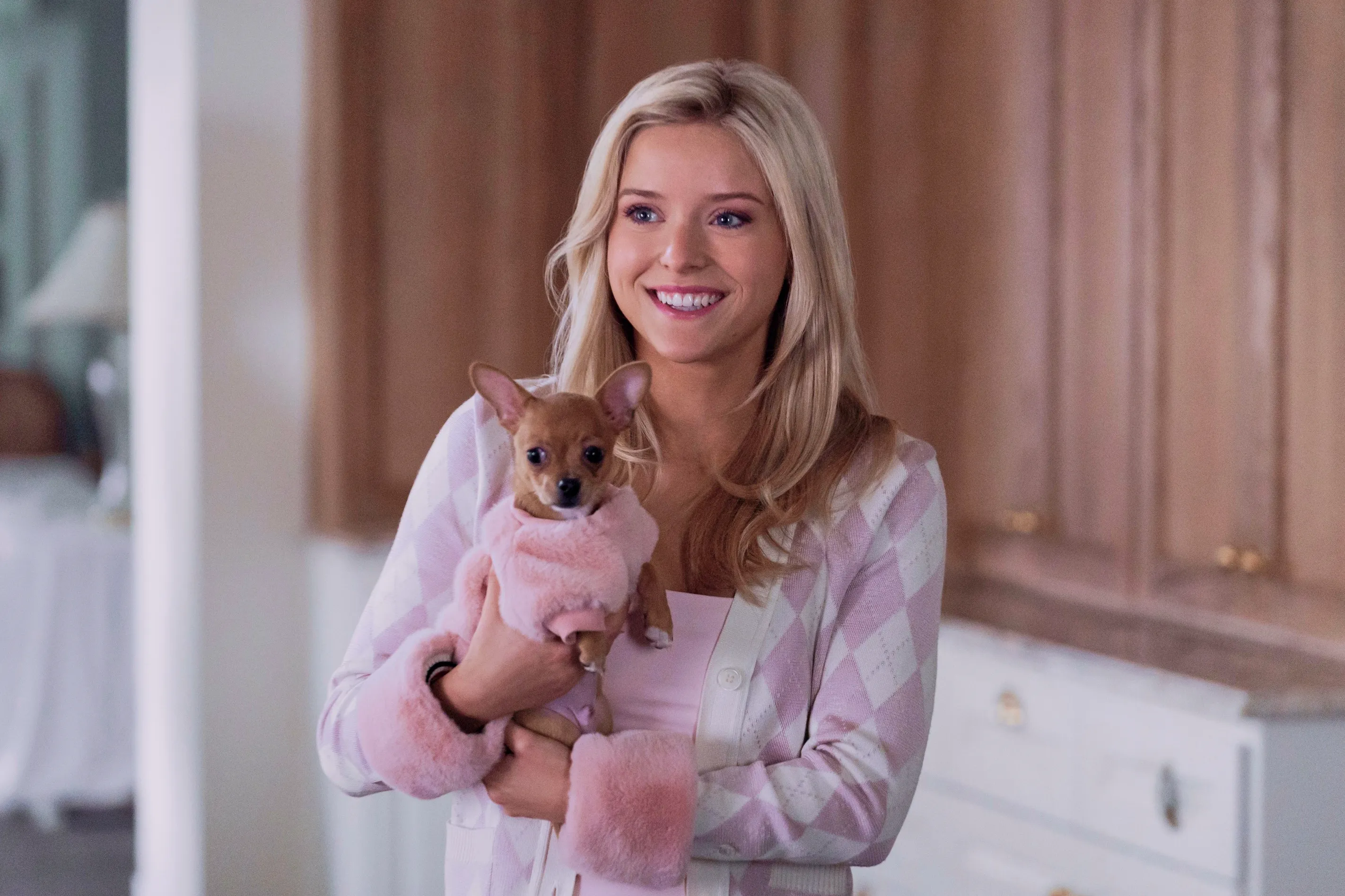 This image released by Prime Video shows Lexi Minetree, as Elle Woods, in a scene from 