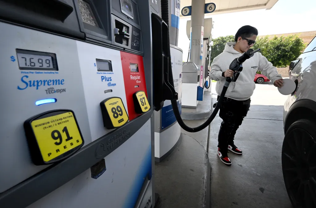 Gasoline prices remain elevated even as crude oil has retreated to near pre-conflict levels.