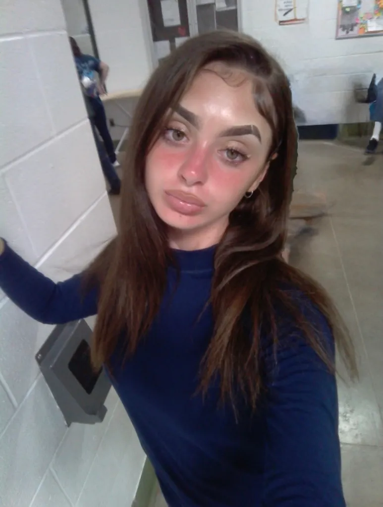 Mackenzie Shirilla posing for a prison photoshoot.