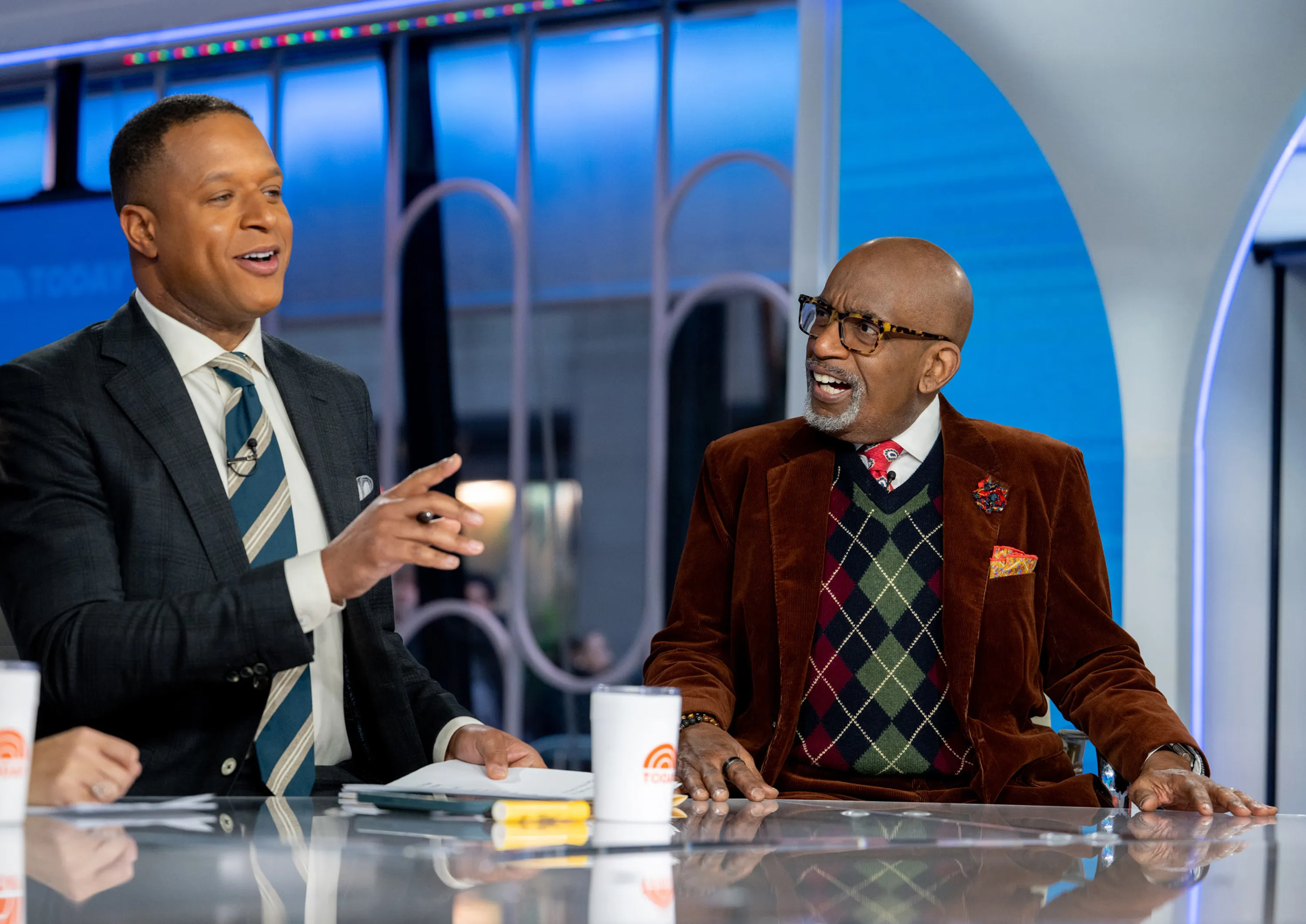 Craig Melvin and Al Roker on the 