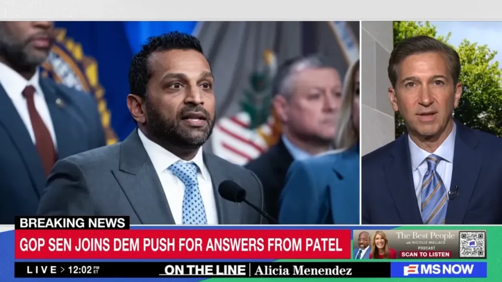 ‘Not what they said’: MS NOW spots strange shift in FBI response to Patel BMWs