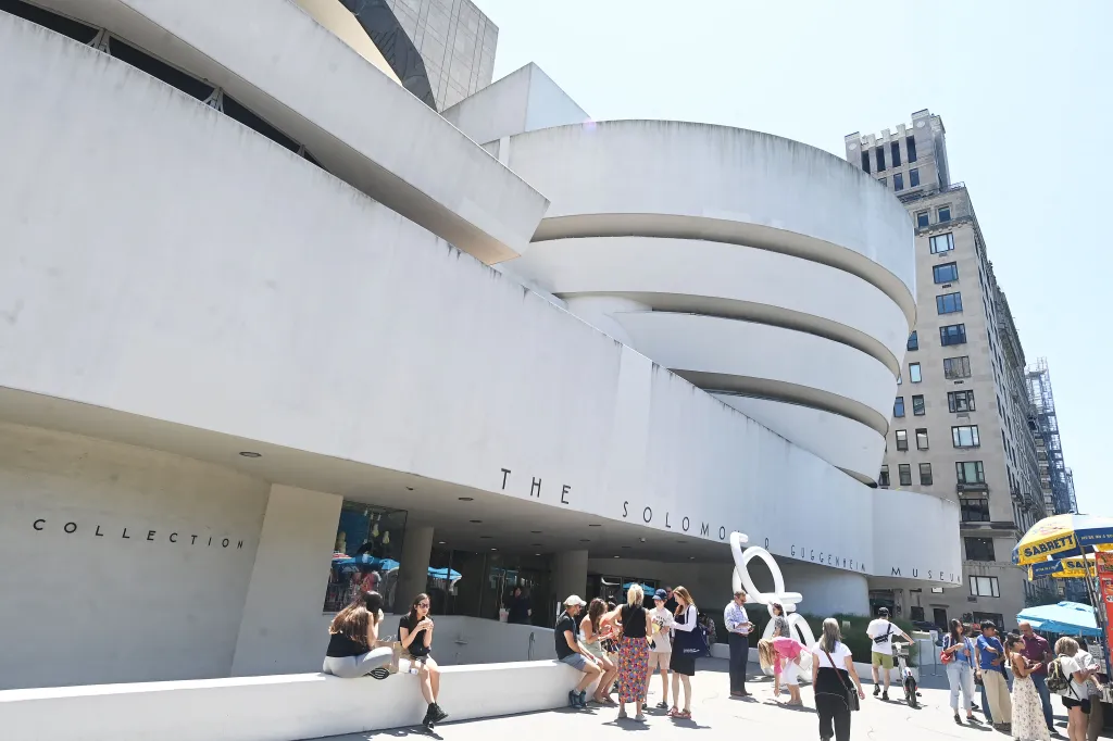 Exterior of the Guggenheim Museum with