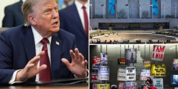 Trump orders signs outside Smithsonian museum amid row over its depiction of American history