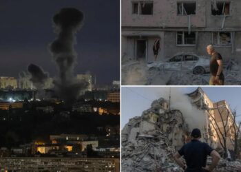 Russian missiles and drones kill 8 and cause damage across Ukraine capital