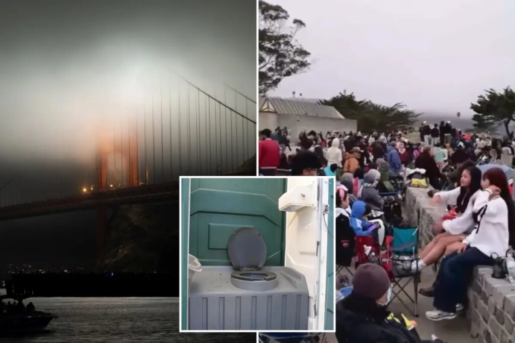 One toilet for every 787 people at Bay Area firework show as fog ruins spectacle