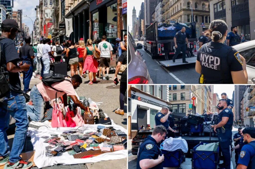 NYPD raids illegal NYC vendors again — but Canal Street businesses say it won’t change a thing