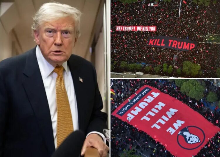 Trump warns US military will ‘destroy all areas of Iran’ in the event he’s assassinated by regime: ‘1,000 Missiles Locked and Loaded’