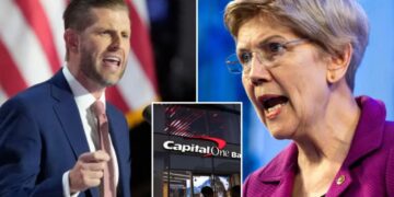 Sen. Elizabeth Warren presses Eric Trump for update on Capital One de-banking lawsuit