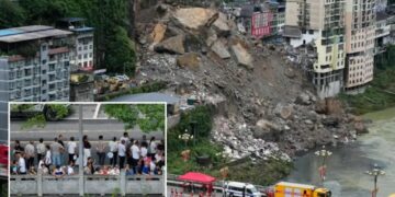 China landslide kills at least 8 as rescuers race to find survivors in rain