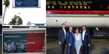 Palm Beach airport officially becomes Trump International as president’s personal plane makes first landing