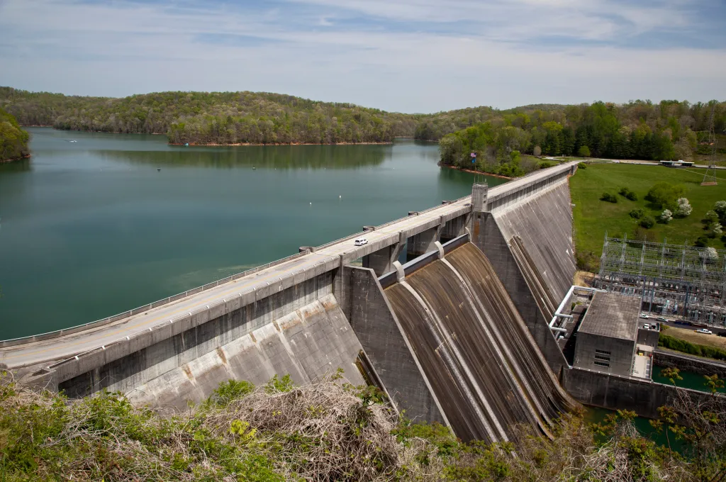 Norris Dam and Reservoir, Tennessee.