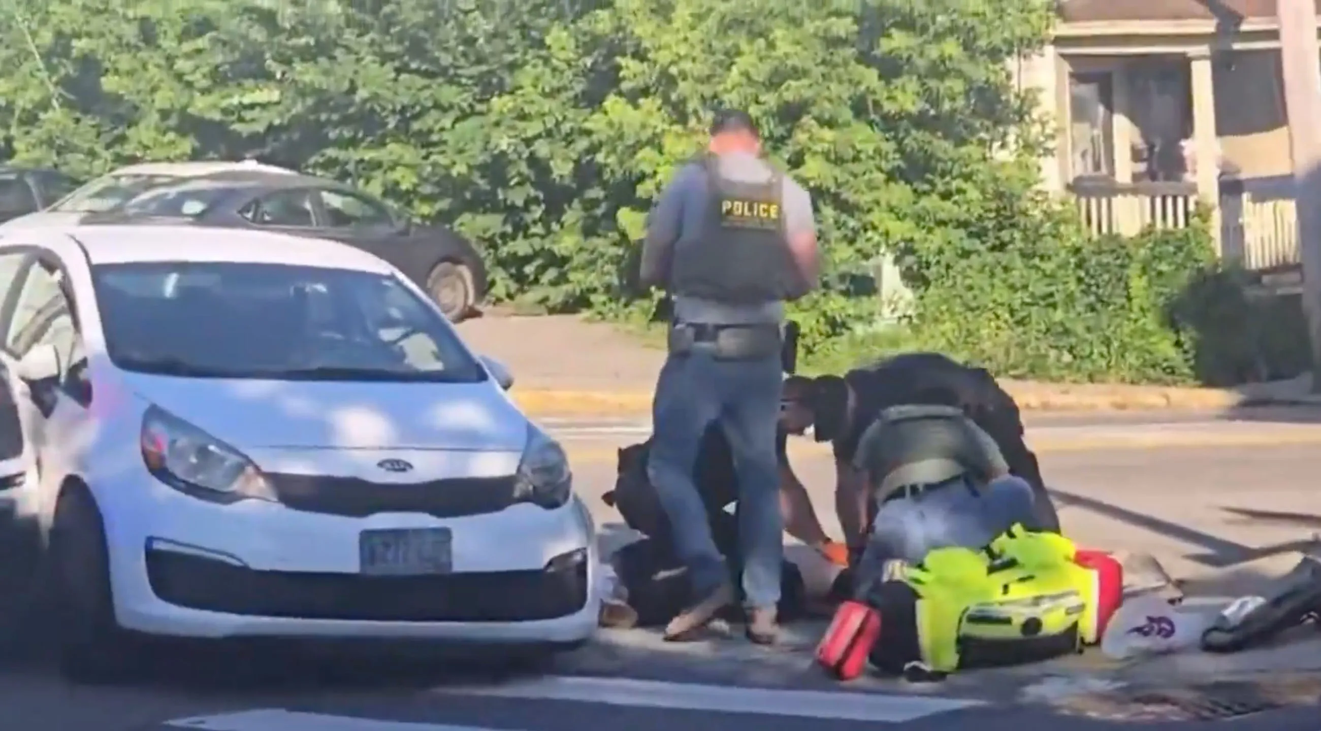 A driver has been shot dead by Immigration Customs and Enforcement (ICE) officers in Maine after allegedly trying to mow down agents with his car.