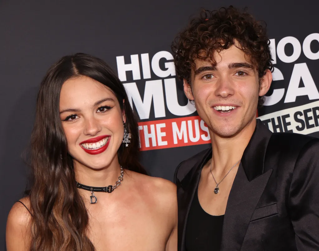 Olivia Rodrigo and Joshua Bassett attend the 
