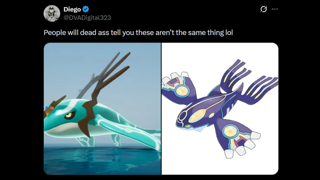 Panthalus Kyogre Comparisons