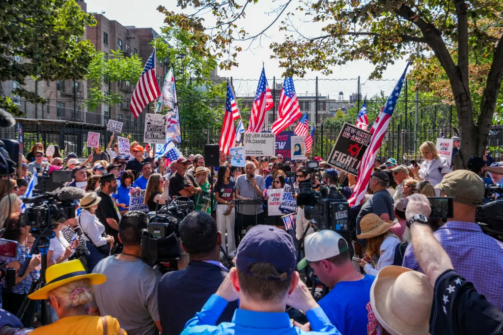 A rally organized by 