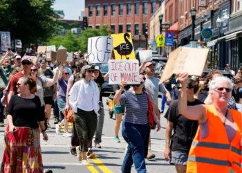Protests flare up at Susan Collins’ office after ICE shooting in Maine