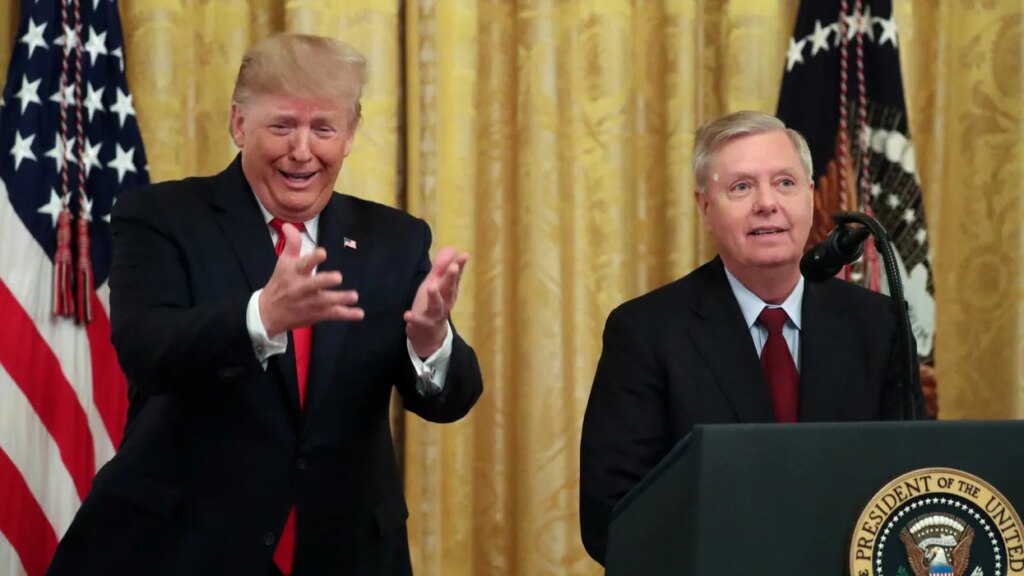 ‘I have somebody great’: Trump muses on Lindsey Graham’s replacement hours after death