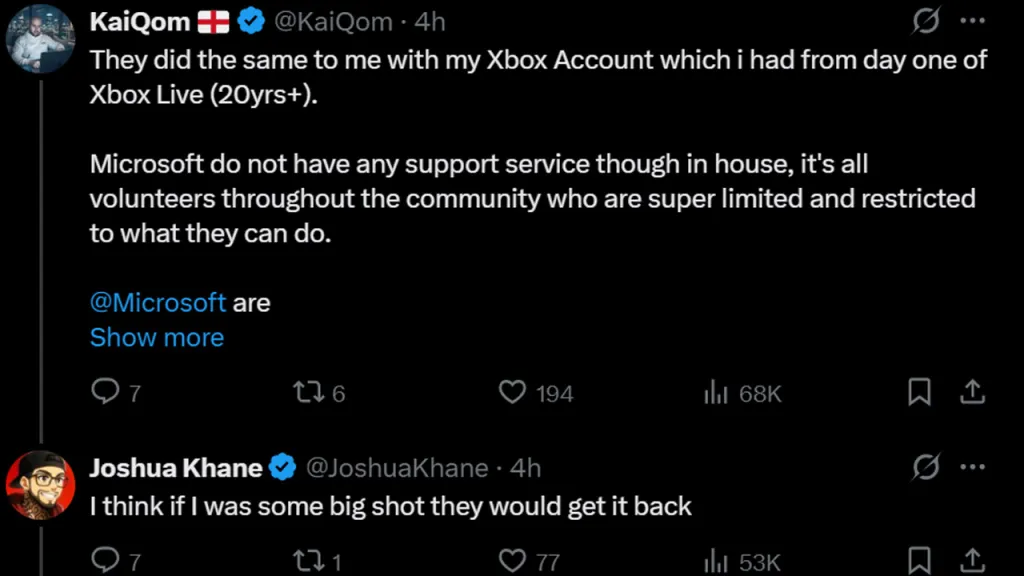 Players React to Xbox Account Deletion