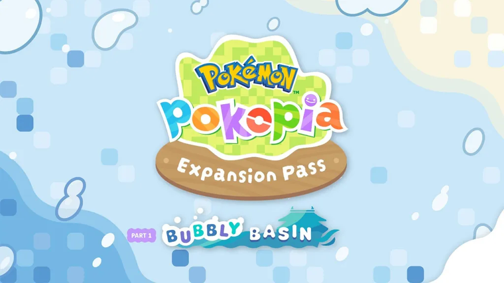 Pokémon Pokopia Bubbly Basin DLC Logo