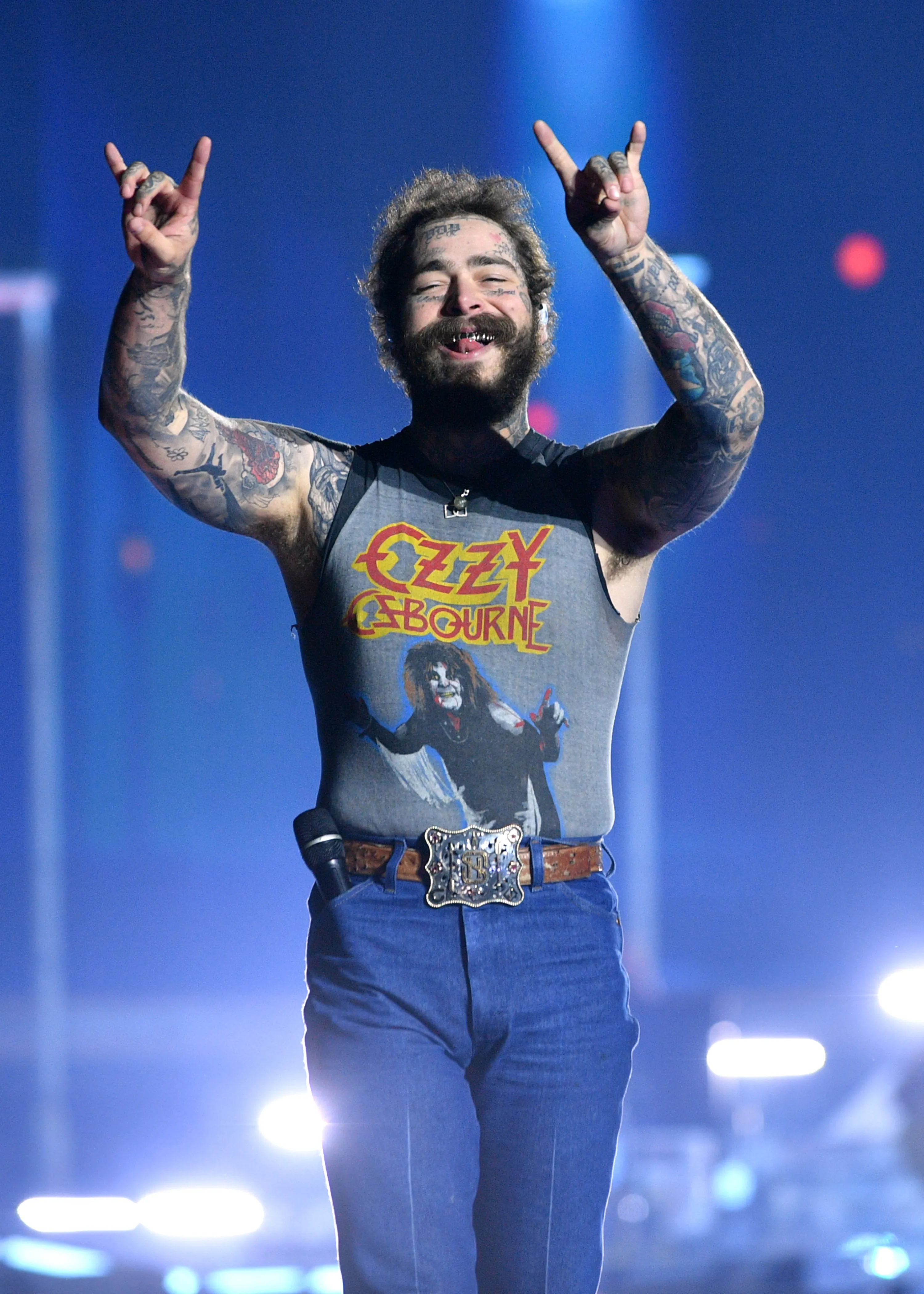 Post Malone performs during the FIFA World Cup 2026 closing ceremony.