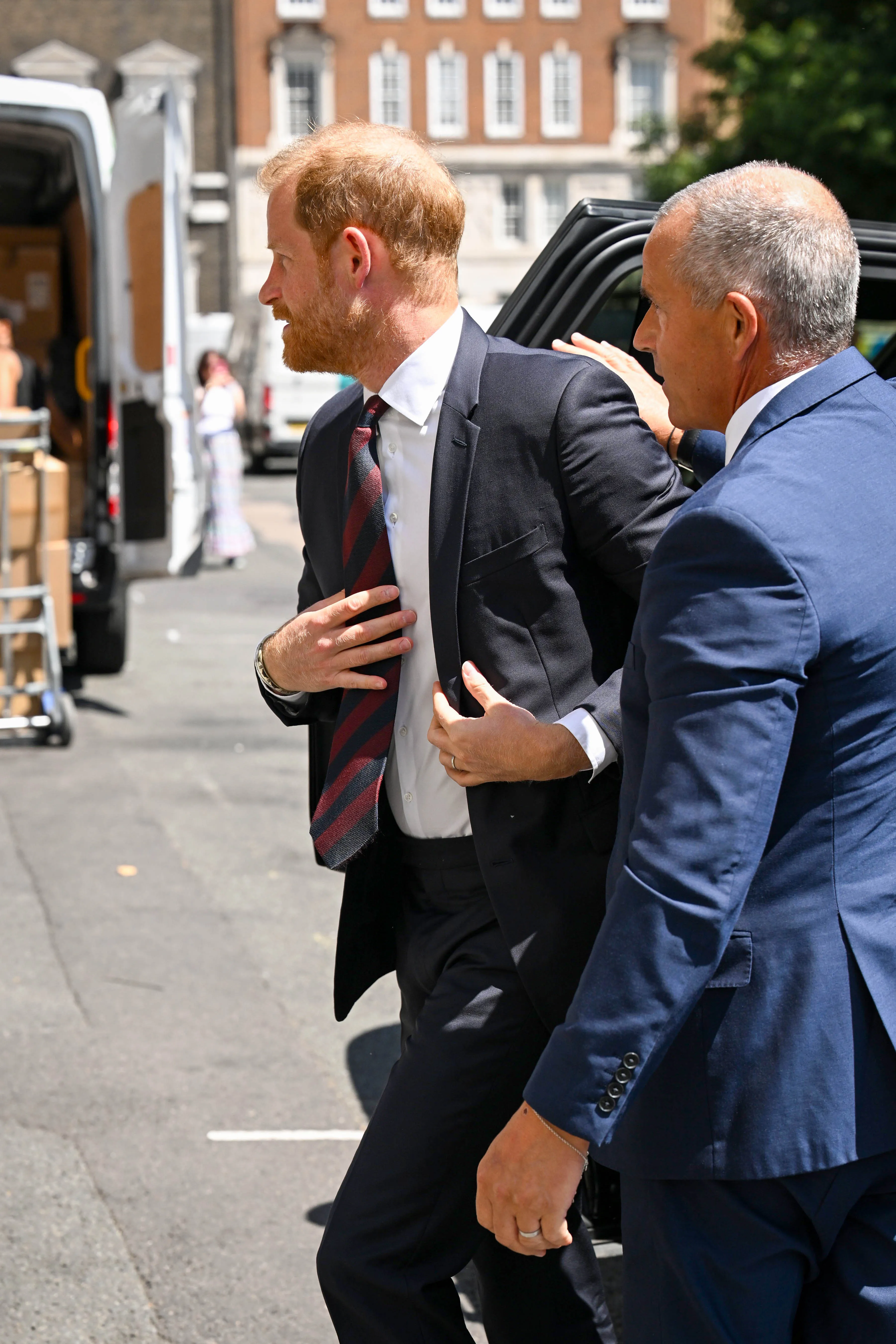 Prince Harry arriving at Chatham House in London for an Invictus Games event.