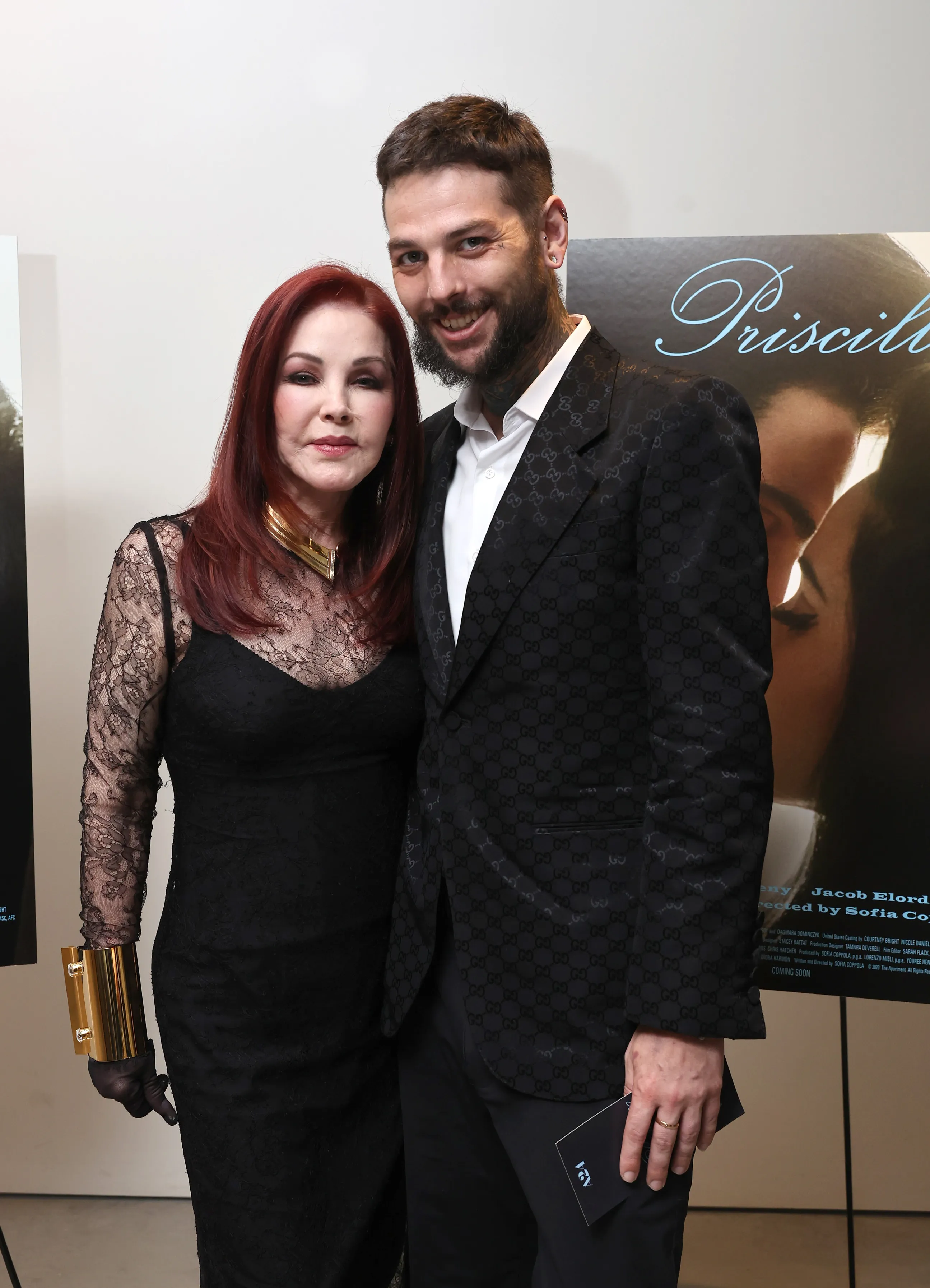 Priscilla Presley and Navarone Garibaldi pose together at the