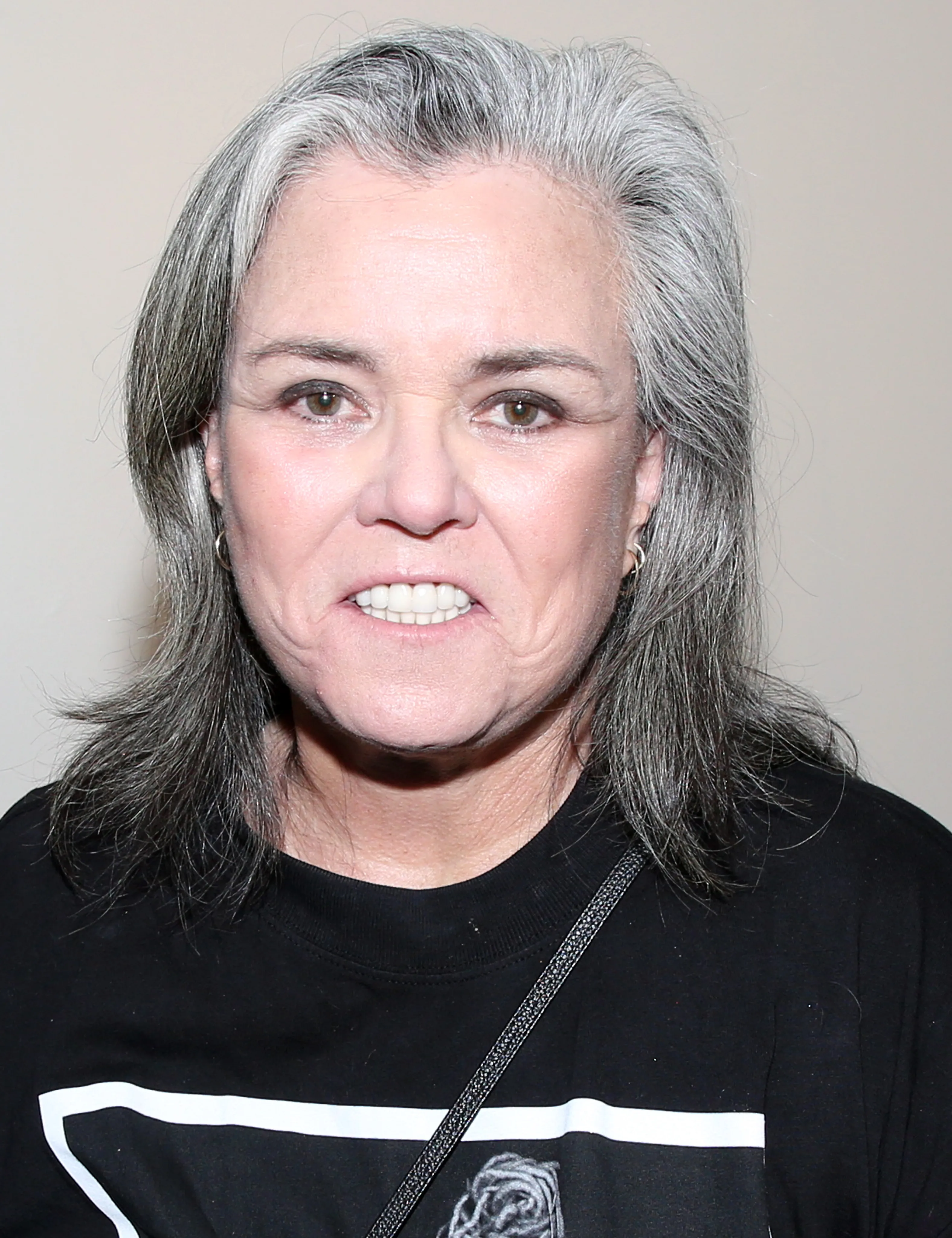 Rosie O'Donnell backstage after her one-woman show 