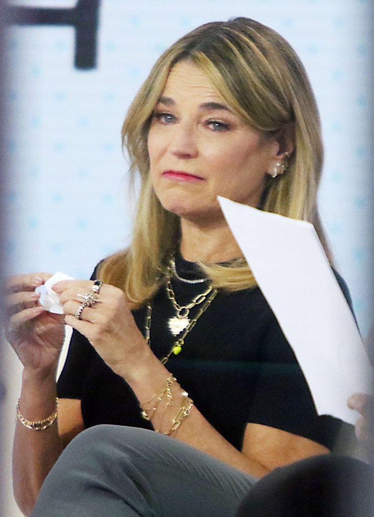 Savannah Guthrie presenting 