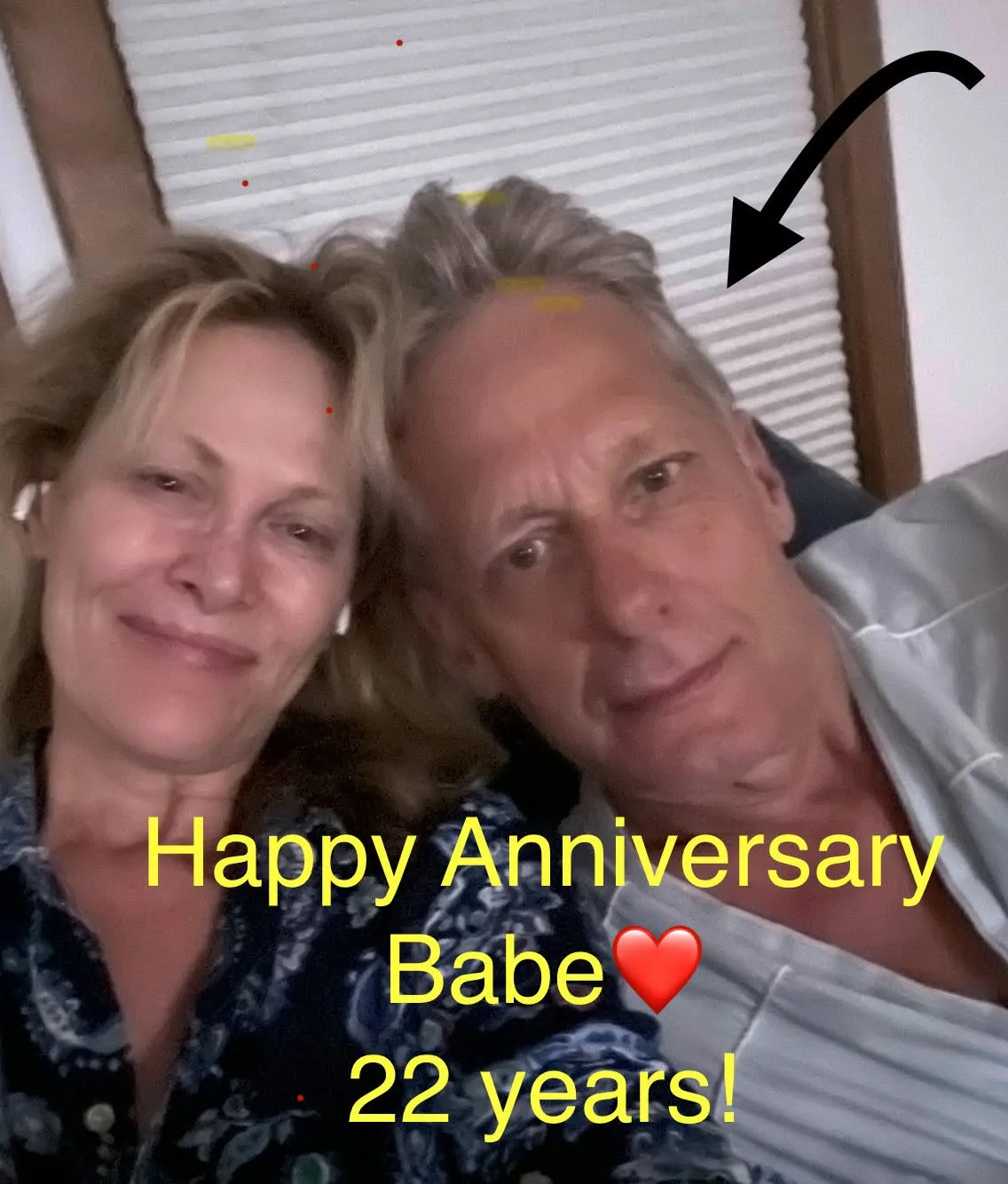 Scott Bryce and Jodi Stevens Bryce in a selfie with 