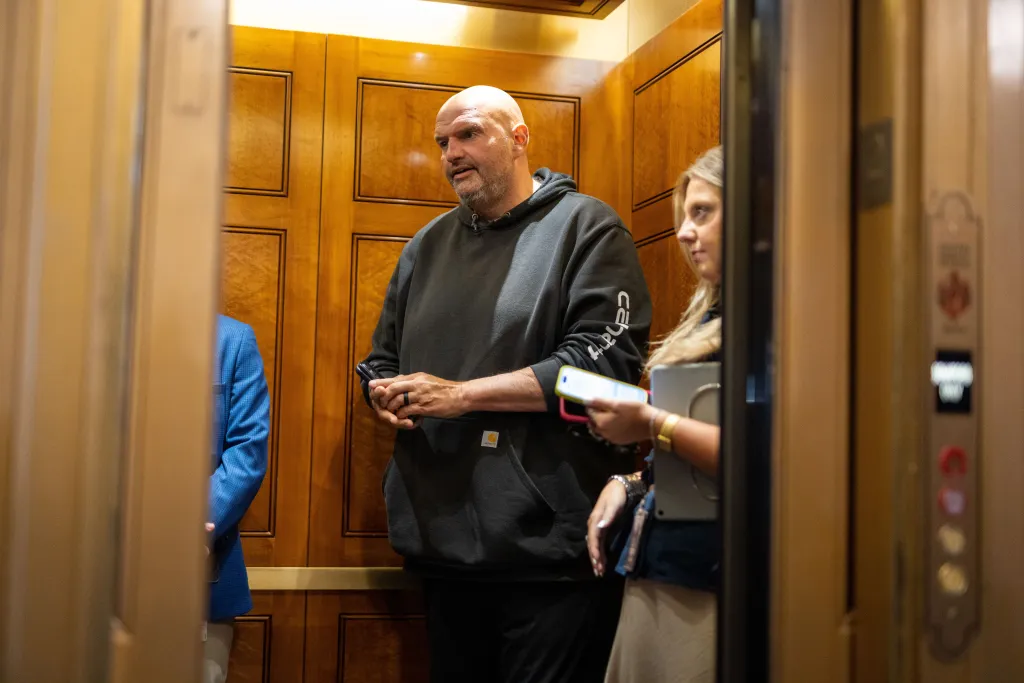 Senator John Fetterman at the U.S. Capitol.