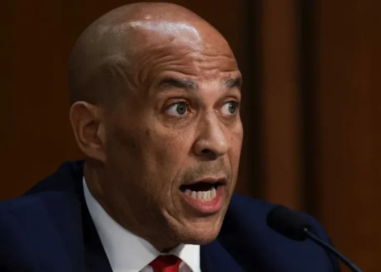 ‘You won’t even let me answer!’ Todd Blanche erupts at Cory Booker over Maxwell moves