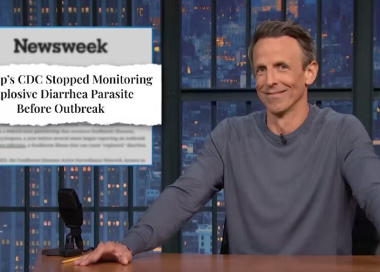 Seth Meyers Warns There’s Only One Way He’ll Stop Talking About Explosive Diarrhea Parasite