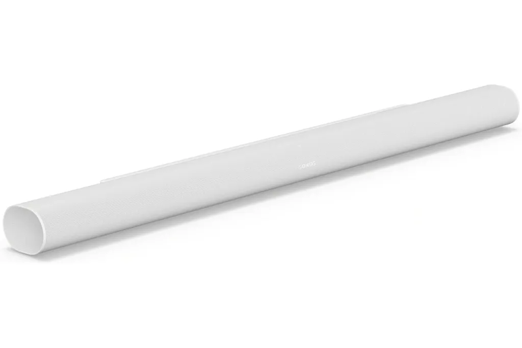 White Sonos Arc soundbar.