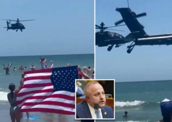 South Carolina National Guard suspends Apache pilots who dazzled beachgoers, prompting outrage: ‘Should be celebrated, not sanctioned’ 