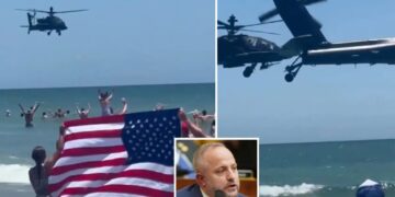South Carolina National Guard suspends Apache pilots who dazzled beachgoers, prompting outrage: ‘Should be celebrated, not sanctioned’ 