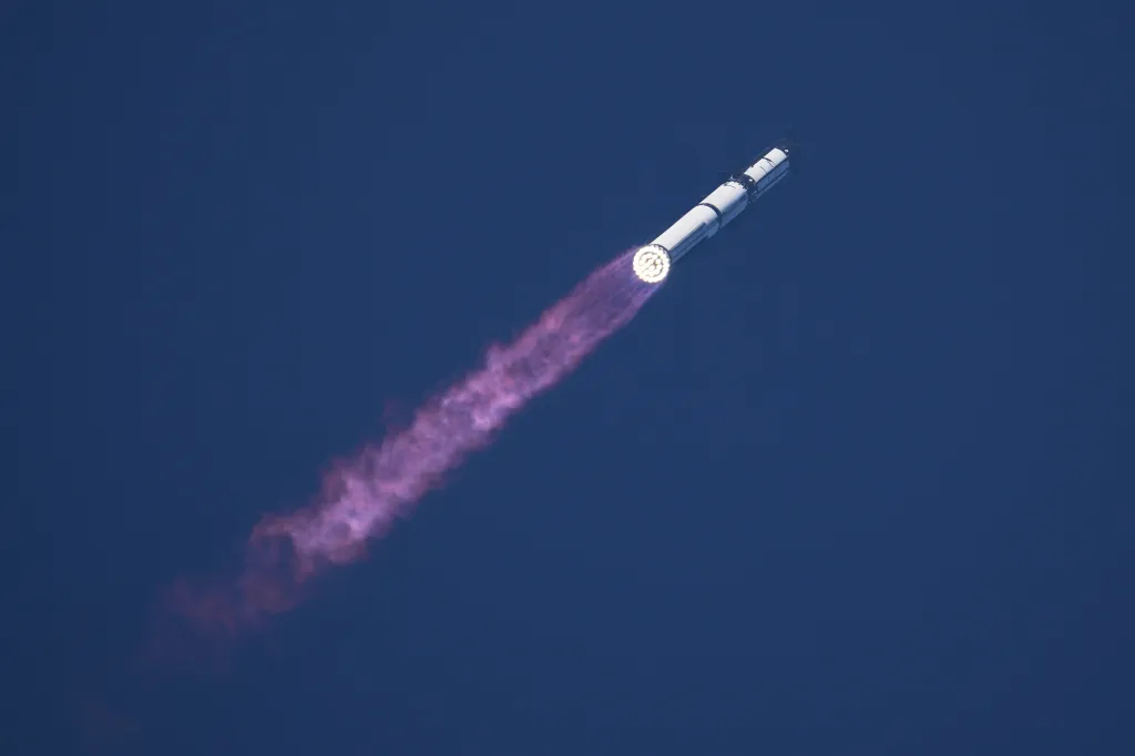 All of the engines fired at liftoff, but not enough of them lit back up for the booster’s return, causing it to descend too fast and slam into the Gulf of Mexico.