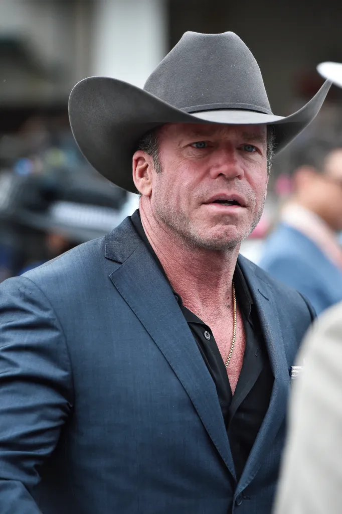 Taylor Sheridan attending the Kentucky Derby.