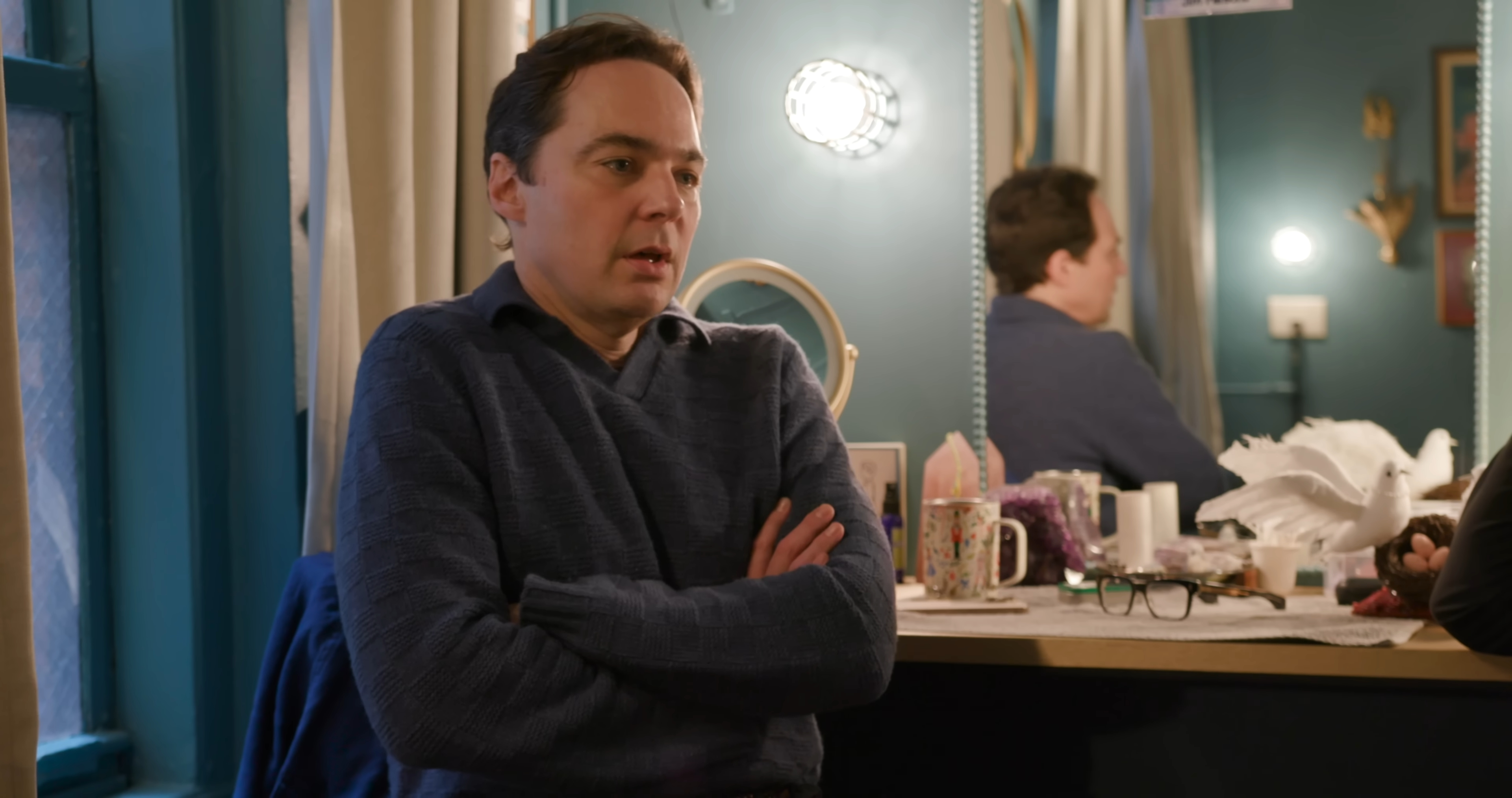 Jim Parsons speaks during an appearance on 